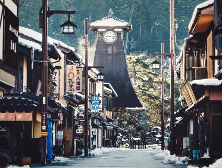 出石城下町のまちなみ